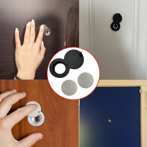 Amazleer Türspion Abdeckung Gucklochabdeckung Türlochabdeckung mit Selbstklebendem Installationswerkzeug, Gucklochschutz für Zuhause, Hotel, Büro, Schlafsaal