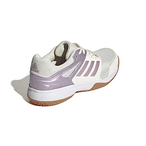 Adidas Damen Speedcourt Shoes, Off White/Matt Purple/Cloud White, 37 1/3 EU