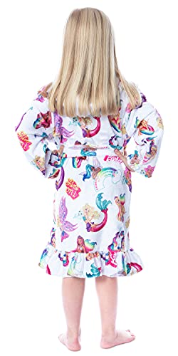 Barbie Mattel Girls Fantasy Mermaid Fairy Rainbow Ruffled Bathrobe Robe2