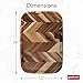 GoodCook Touch Carving Board Herringbone Patterned Acacia Wood, 13x19-Inch