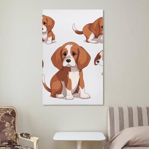 Affiche de decoration murale beagle pour embellir un mur vide