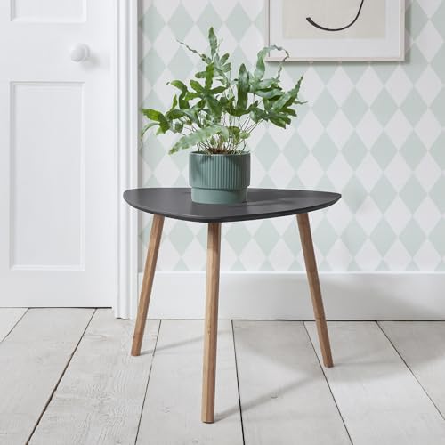 Noa and Nani Malme Side Table Occasional Large in Storm Grey and Natural Pine