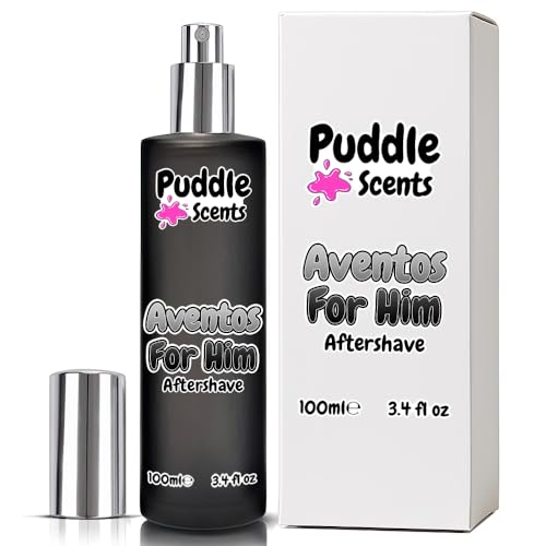 Perfume & Aftershave Sprays - 100ml Parfum in Frosted Glass Bottles - 34 Scents - Branded Gift Box - Vegan Friendly - Puddle of Wax - Made in the UK (Aventos For Him)