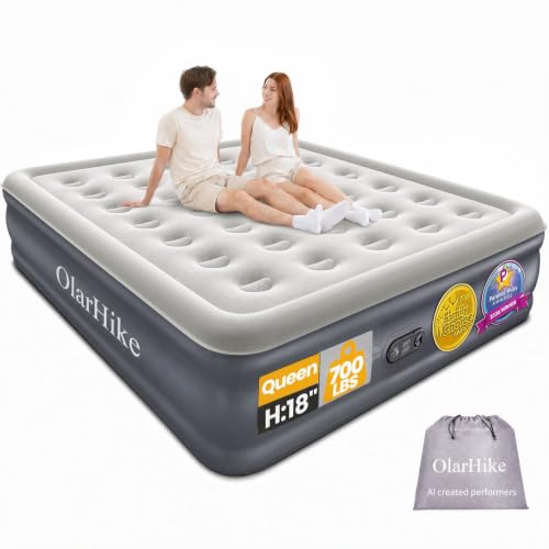 OlarHike Air Mattress Queen with Built in Pump, 18
