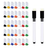 Sarini Game Card Stand Set,Blank Game Board Markers,Colorful Game Card Stands,with 2pcs Erasable Marker Pens.