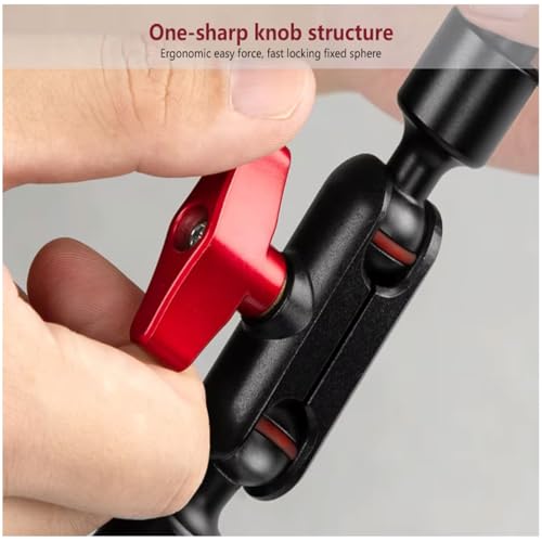 Image of PHOTOMAX Magic Arm with Super Clamp & Phone Holder, Adjustable Articulating Camera Mount Arm with 360 Rotation, 1 /4 inch & 3 /8 inch Thread for Monitor, LED Light, (31 inch Magic arm with Super clamp)