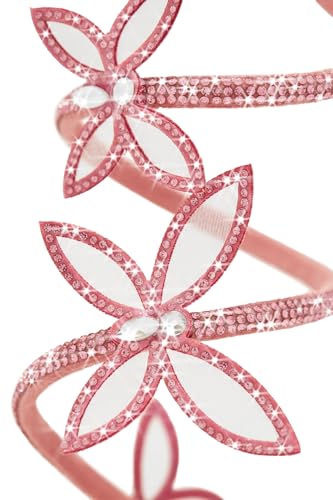 Lemonade Fantasy Women's Diamante Butterfly Detail Wrap Around Strap Platform Stiletto Heel Sandal4