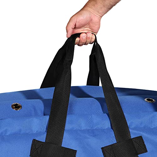 Majestic Ally 1200 D Nylon Fabric Large 44” X 20” X 16” And Extra Large 52" X 27" X21" Heavy-Duty Hay Bale Storage Bag (44X20X16, Royal Blue) #TOP3
