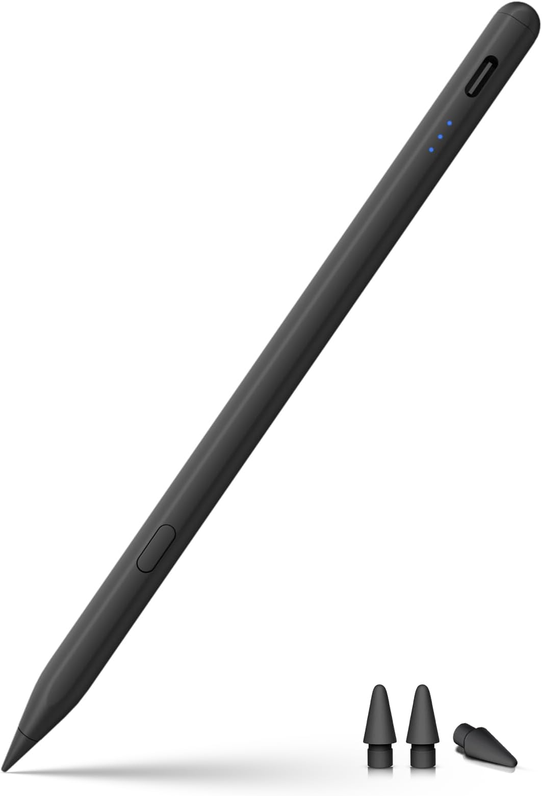 Stylus Pen for ipad 2018-2026, USB-C Fast Charging Pencil, Pixel-Perfect Tilt Sensitivity for iPad 11/10/9/8/7/6/A16, iPad mini 7/6/5, iPad Air M4/3/2 11"/13"/5/4/3, iPad Pro M5/4 13"/12.9″/11″ Black