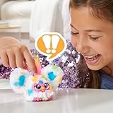 Furby Furblets Loo-Lay Mini, Elektronische Musik & Sätze in Furbisch (über 45 Geräusche), Kuscheltier in Weiß-gepunktet, für Kinder ab 6 Jahren, originelles Wichtelgeschenk