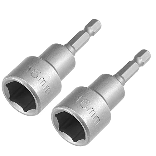 2 unids, 1/4 Cambio rápido Tuercas de tornillo de montaje de nuez de nuez de 16 mm, longitud 65 mm, métrica