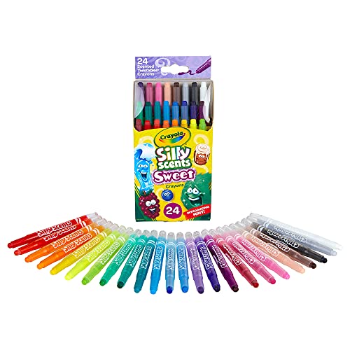 Crayola Silly Scents Twistables Crayons, Sweet Scented Crayons, 24 Count 2 41ScSUQpo0L