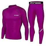 Sports Running Set for Men,Compression Shirt + Pants Skin-Tight Long Sleeves Quick Dry Fitness Tracksuit Gym