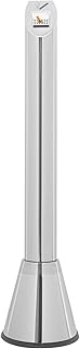 3.6ft Stainless Steel Cigarette Butt Receptacle Disposal Outdoor, Floor Standing Ash Bin, Commercial Trash Can for Homes Offices Restaurants Bars Convenience Stores