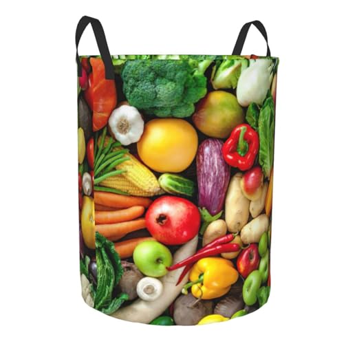 Panier à linge haut en tissu imprimé pour couvertures et linge