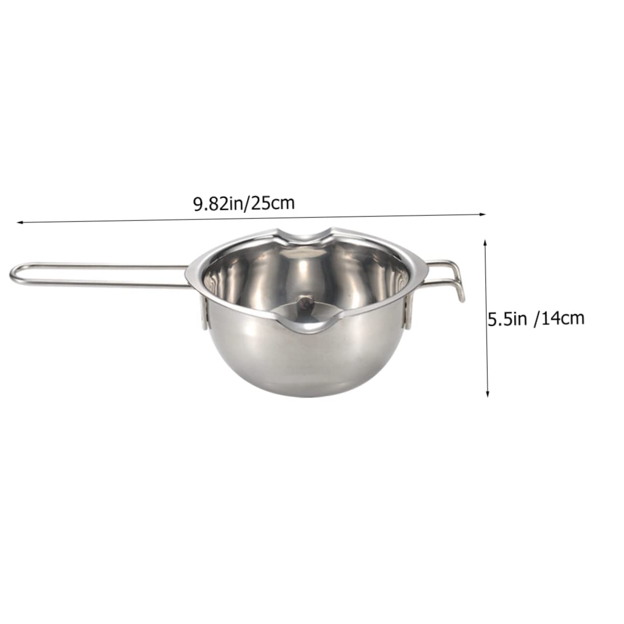 GLEAVI Lightweight Stainless Steel Pot Chef's Essential One-handed Operation Compact