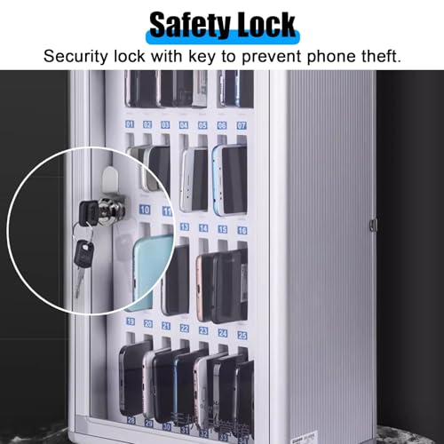 Armoire de rangement en aluminium pour téléphone à 48 emplacements sécurisés - 5