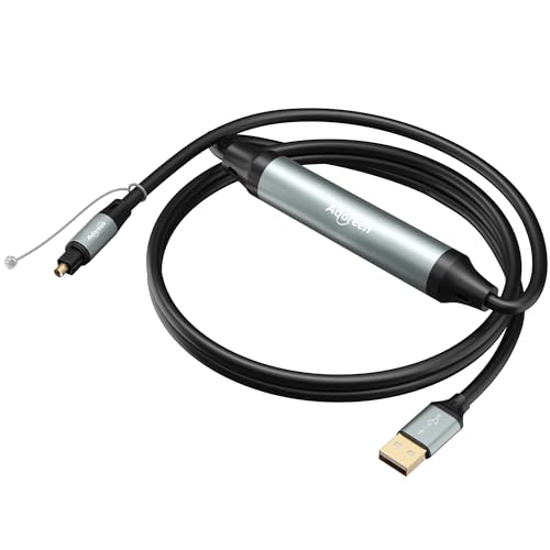 Câble audio optique numérique USB vers Toslink Adoreen 1m2 pour PC et console