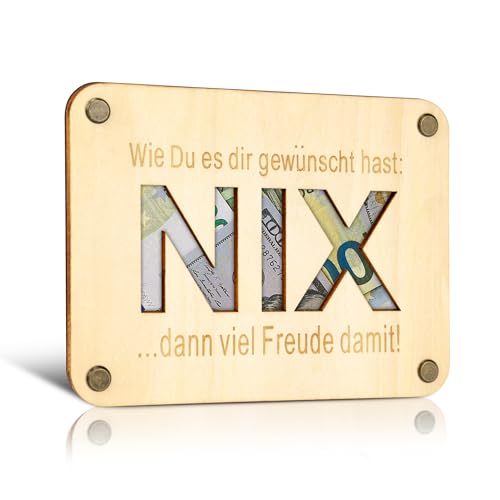 TAKULA nix Geschenk-Geschenk für Jemand der Alles Hat,nix Geschenk zum Geburtstag, Geburtstag Mann Geschenkideen wir Schenken uns nix Geschenke