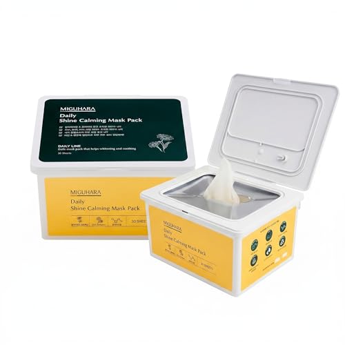 Image of MIGUHARA Daily Shine Mask Pack (30ea) | Hydrating & Refreshing Face Mask