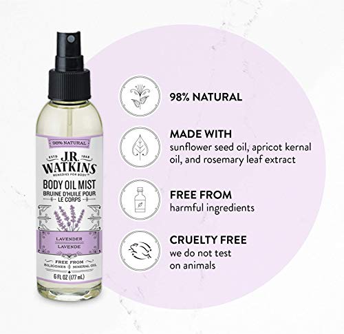 J R Watkins Lavender Body Oil Mist, 6 Fluid Ounce #TOP2