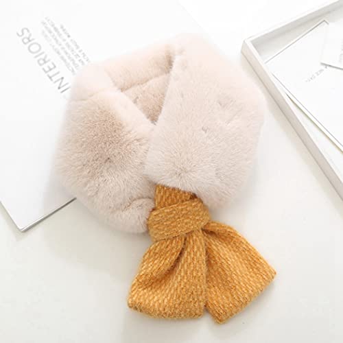 Bufanda de invierno para niños suave felpa gruesa cuello cálido accesorio infantil acogedor 5