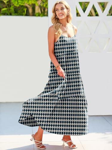 Image of ANRABESS Women Summer Casual Loose Sleeveless Sundress Spaghetti Strap Flowy Boho Linen Beach Vacation Maxi Long Dress