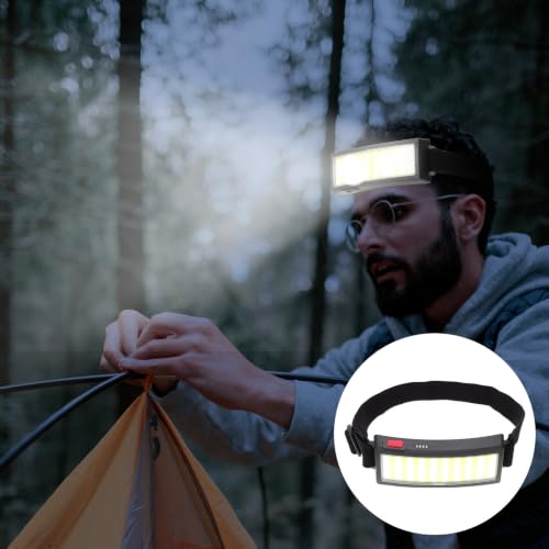 Linterna Frontal LED Recargable VICASKY Resistente a Golpes y Ligera para Camping 7