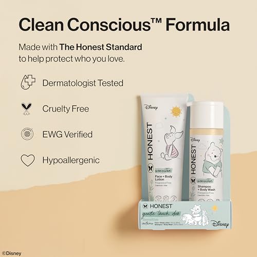 image for The Honest Company 2-in-1 Cleansing Shampoo and Body Wash, Face Lotion