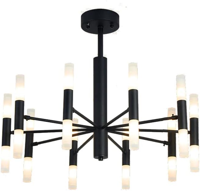 Lámpara de araña Sputnik de mediados de siglo para isla de cocina, bombilla G4, 2040, moderna iluminación colgante de metal acrílico, lámpara de