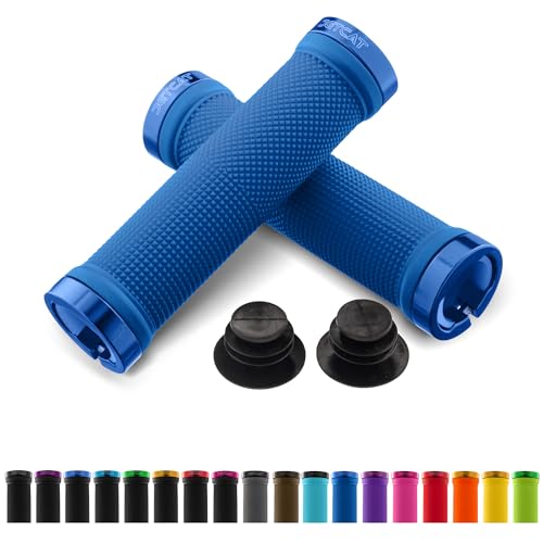 JETCAT Poignées Vélo VTT, Poignées Guidon Vélo, Grips VTT Lock-on, Poignées MTB BMX Vélo Électrique, Grips Antidérapants pour Guidon Vélo Adulte et...