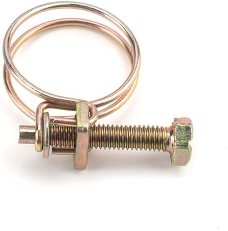 10Pcs Adjustable Pipe Clamp Double Wire Hose Clip Plumbing Fastener Hardware12 Sizes,50,57mm