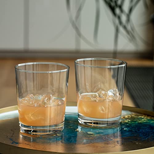 Krosno Drink Water Juice Drinking Glasses | Set Of 6 | 8.5 Oz | Pure Collection | Perfect For Home, Restaurants And Parties | Dishwasher Safe #TOP2