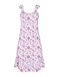 Vêtement de nuit polyvalent, lavable en machine. Conçue pour être pratique, cette chemise de nuit infroissable conserve son imprimé floral vif et sa forme après le lavage. Portez-le avec des peignoirs ou des cardigans pour une polyvalence chic, alliant confort au moment du coucher et facilité de détente quotidienne.