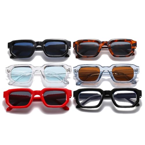 Lunettes de soleil de qualité supérieure gris léopard et verres bleus - 2