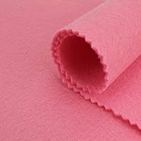 TELA FIELTRO ACRÍLICO COLORES LISOS 90cm DE ANCHO (ROSA, 1 METRO)