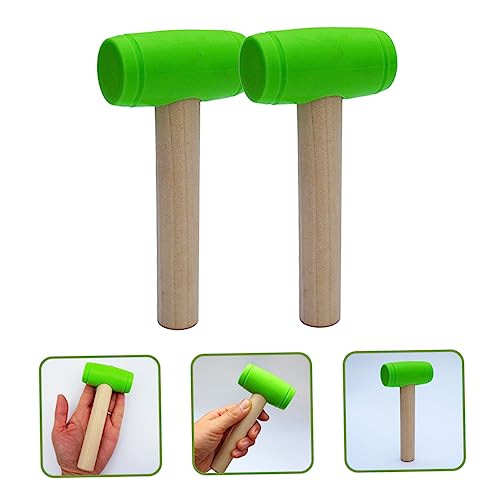 UPKOCH 4 Pçs Pequeno Martelo Madeira Brinquedo Martelo Falso Lagosta Brinquedo Criança Ferramentas M