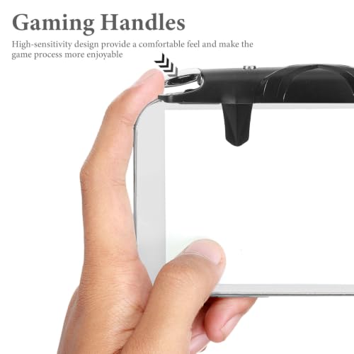 GOOHOCHY Manette de Jeu Mobile Multifonction en Plastique Noir Légère Conversion de Fréquence, Déclencheurs de Jeu pour Téléphone Portable, Accessoire Portable Compatible Smartphones – vue 4