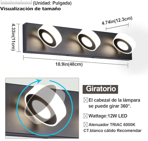 Lámparas arbotantes para baño 5 Imagen adicional