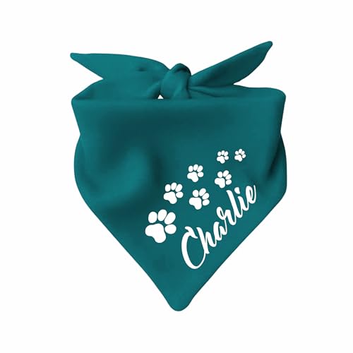 KLEINER FRATZ Hunde Dreiecks Halstuch (Fb: türkis) (Gr. 2 (68 cm)) Name des Hundes