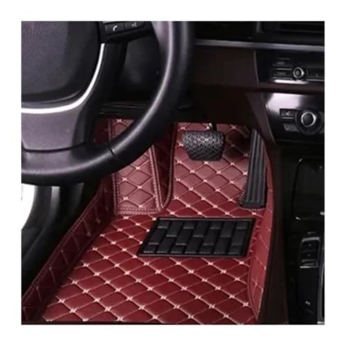 Tapis de sol voiture imperméable contre la boue pour Audi A4 B5 rouge