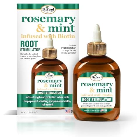 Difeel Rosemary and Mint Infused with Biotin - Root Stimulator 7.1 oz. - Hair Growth Scalp Treatment, Helps Strengthen & Prevent Shedding Cover