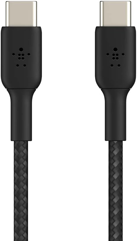 Belkin Boost Charge Braided USB-C to USB-C Cable, Black (1M/3.3FT) (CAB004bt1MBK) : Electronics