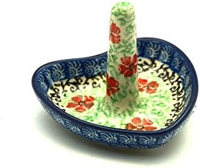 Polish Pottery Ring Holder - Maraschino
