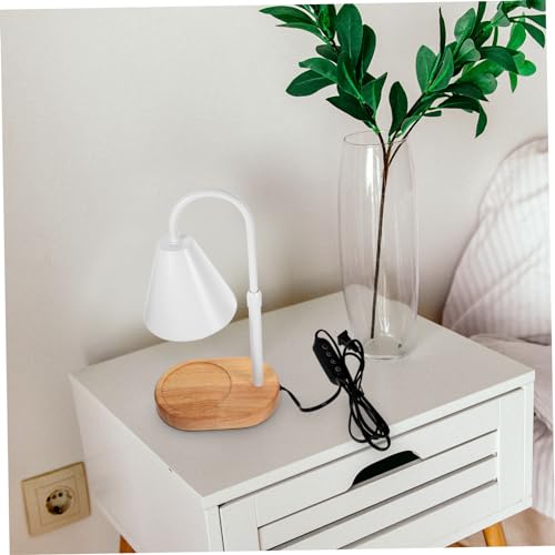 NOLITOY Wax Lamp Candle Warmers Lamp Wax Warming Lamp Scented Wax Warmer Lamp Lamp Candle Warmer Electric Night Light Lamp Decor Iron Aroma Lamps White Essential Oil