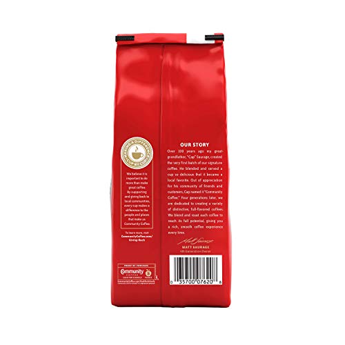 Image of Community Coffee French Roast Ground Coffee, Extra Dark Roast, 32 Ounce (Pack of 1)