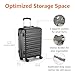 Amazon Basics Hardside Luggage Spinner - 55 cm Cabin Size, Standard, Black, Approved for Ryanair and Most Other Budget Airlines
