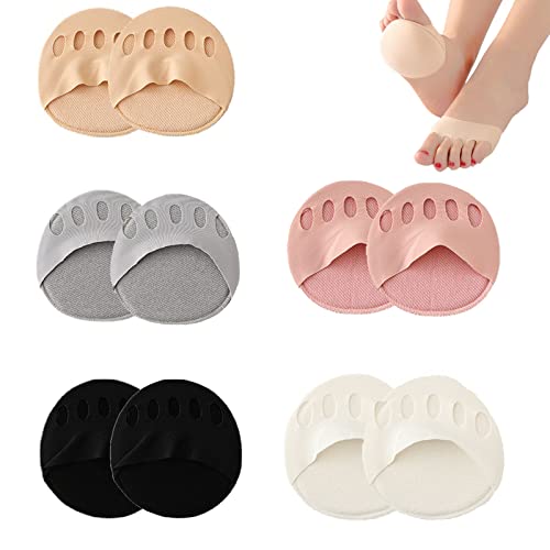XIAOHAN Honeycomb Fabric Forefoot Pads, almofadas de antepié de tecido de favo, Feet Sweat Pads Ball Of Foot Cushion Care Pads Fabric Metatarsal Pads Soft Relief Foot Fatigue Pain Unisex Suitable