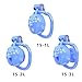 Mini Fitness Inverted cage for Men with 5 Fixed Curved carabiners (43mm/46mm/49mm/51mm/55mm) (Blue, 15-1)
