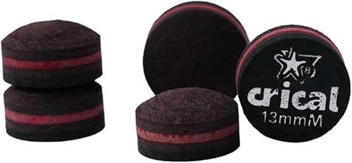 Miniatura 12 de CRICAL Puntas para taco de billar de 5 capas (dureza suave/media/dura) Puntas para taco de billar (tamaño 11 mm 11.5 mm 12 mm 13 mm) Accesorios
